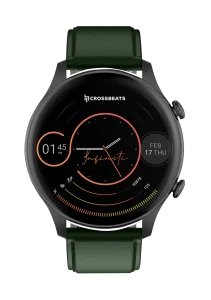 crossbeats orbit infiniti smartwatch pine green color image